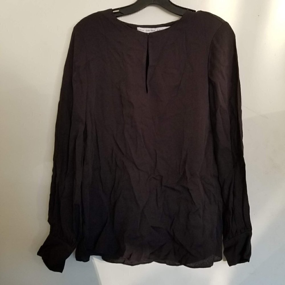 & Other Stories Key Hole Long Sleeve Top Blouse 6